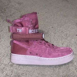 Nike Air Force High Tops (burgundy)
